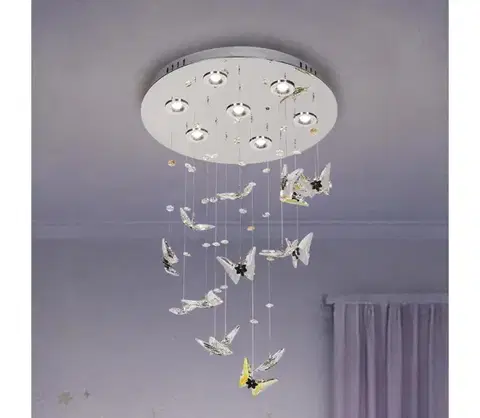Svietidlá  LED krištáľové stropné svietidlo MURU LED/24W/230V pr. 40 cm lesklý chróm + DO N3031