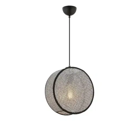 Svietidlá  Luster na lanku BIG DRUM 1xE27/60W/230V sivá/čierna 390FLH2522