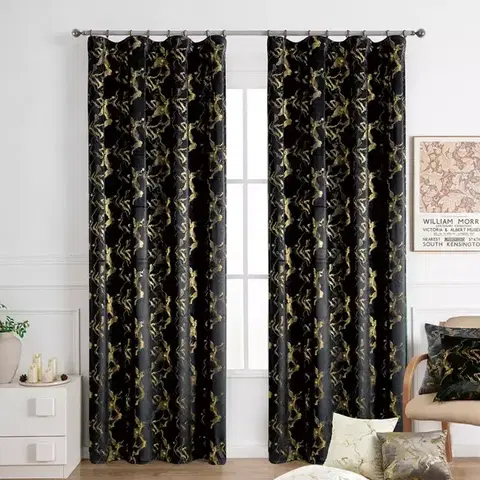 Závesy do spálne Záves Kloe VET427/6/210GSM 140x250 čierny