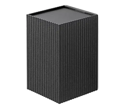 Svietidlá FARO Barcelona FARO 40535 - Nástenné svietidlo SOLE 1xGU10/8W/230V čierna vrúbkovaná hranatý 40535