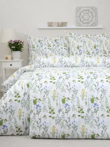 Obliečky MKLozkoviny.sk Predĺžené krepové obliečky Renforcé - Bianca biela - 140 × 220 cm - 70 x 90 cm