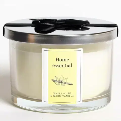 Vybavenie a dekorácie bytu Vonná sviečka White Musk& Warm Vanilla 11x8 cm