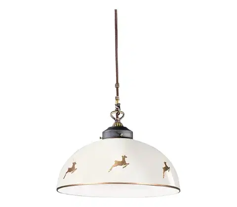 Svietidlá Kolarz 731.32.152-Luster na lankách NONNA 1xE27/75W/230V priemer 36 cm jelení ružové zlato 731.32.152