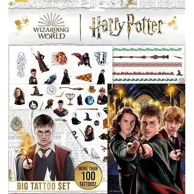 Pre deti a mládež - ostatné Veľký set s tetovaním Harry Potter