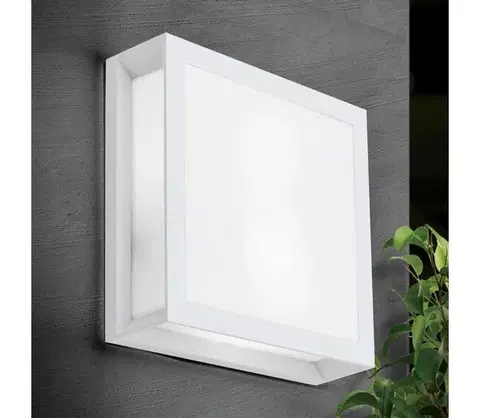 Záhradné lampy Orion - Vonkajšie svietidlo HENRY 2xE27/15W/230V 26x26 cm IP44 biela AL 11-1195 weiß