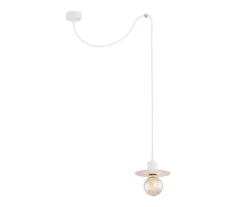 Svietidlá Argon 3834 - Luster na lanku CORSO 1xE27/15W/230V biela 3834
