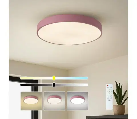 Svietidlá BRILAGI - LED stmievateľné stropné svietidlo POOL LED/60W/230V 3000-6000K 50 cm ružové+DO BRI699
