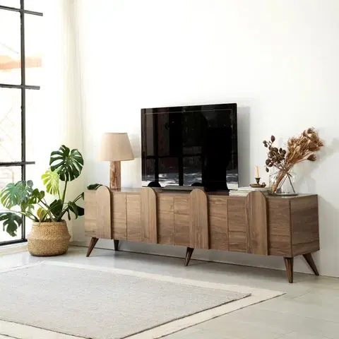 TV stolíky TV stolík New Line - Walnut v2