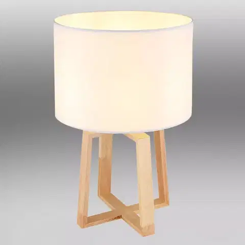 Moderné lampy do obývačky Stolná lampa  21621 biely LB