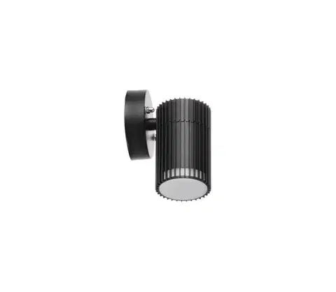 Svietidlá  46200 - Vonkajšie nástenné bodové svietidlo RADILO 1xGU10/11W/230V IP44 čierna 46200