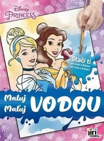Nalepovačky, vystrihovačky, skladačky Maľuj vodou - Princezné