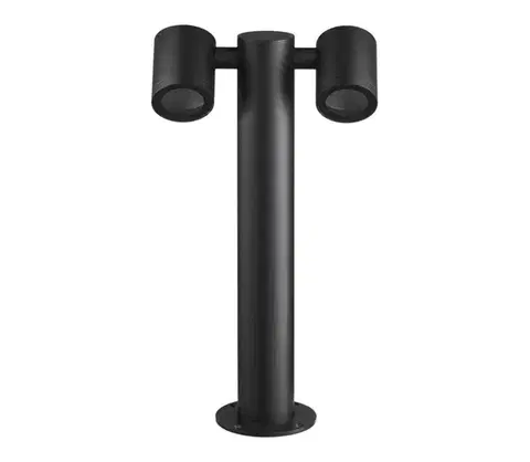 Záhradné lampy  Vonkajšia lampa KETTO 2xGU10/60W/230V IP44 čierna EKO8340