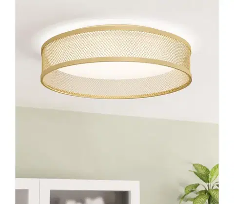 Svietidlá Eglo 900796 - LED Stropné svietidlo LUPPINERIA LED/20W/230V zlatá 900796