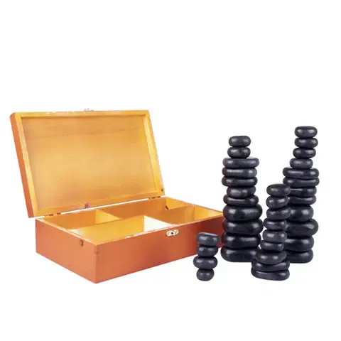 Masážne prístroje Lávové kamene inSPORTline Basalt Stone - 36 ks
