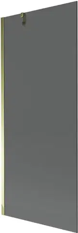 Sprchové dvere MEXEN/S - Next vaňová zástena FIX 80 x 150, grafit, zlatá 895-080-000-00-40-50