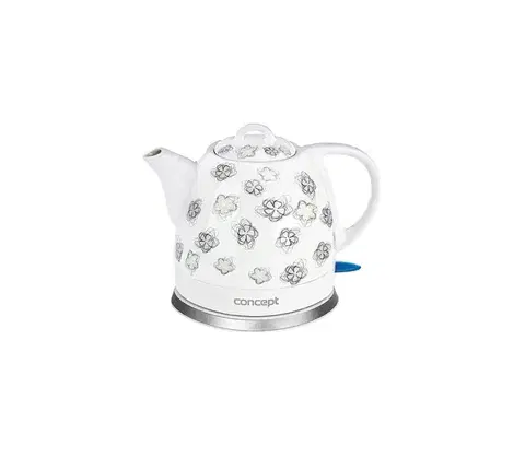 Predlžovacie káble Concept RK0010ne - Rýchlovarná kanvica 1 l 1100W/230V biela/keramika rk0010ne