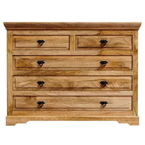 Komody Komoda Guru 120x90x45 indický masív mango