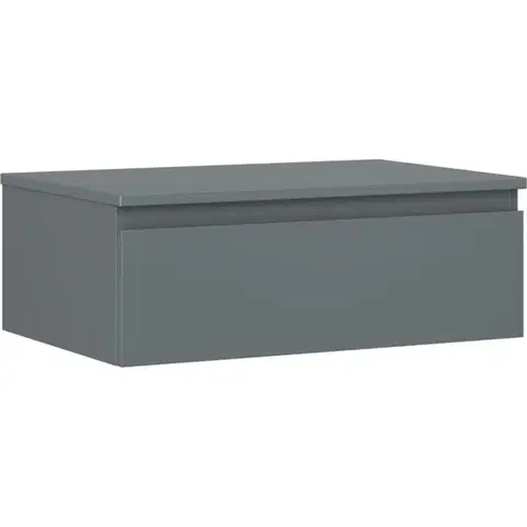 Kúpeľňový nábytok MEXEN/S - Orio kúpeľňová skrinka pod umývadlo 70 cm s doskou, 1 šuplík, grafit mat 91A10-07023-1-BFC66