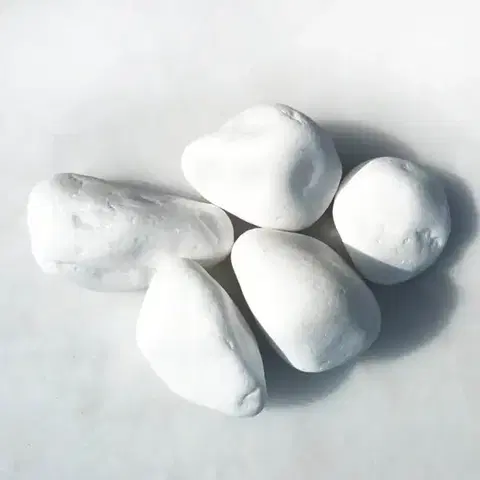 Záhradné jazierka Kameň alpský snehobiely 4-8 cm 10 kg
