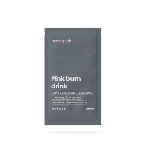 Komplexné spaľovače GymBeam Sample Pink burn drink citrón