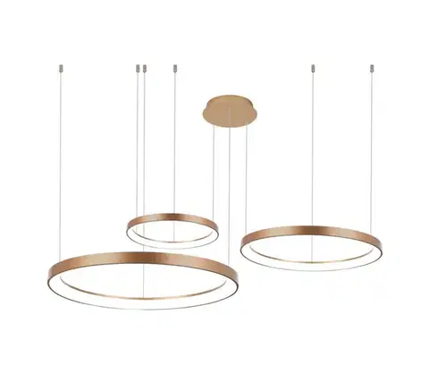 Svietidlá Azzardo  - LED Stmievateľný luster na lanku AGNES LED/120W/230V zlatá 