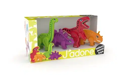 Drevené hračky J'ADORE Drevené dinosaury J’ADORE