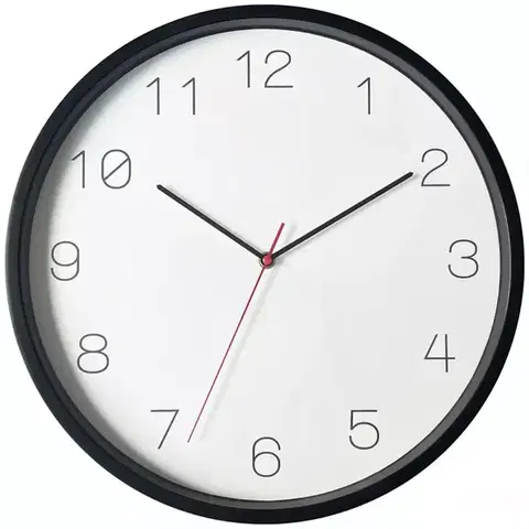 Nástenné hodiny Čierne hodiny 40cm