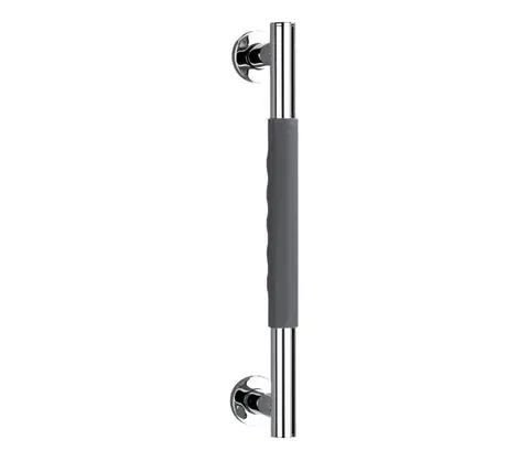 Svietidlá WENKO 23284100-Madlo SECURA 40,5x9 cm nerezová oceľ/antracit/lesklý chróm 23284100