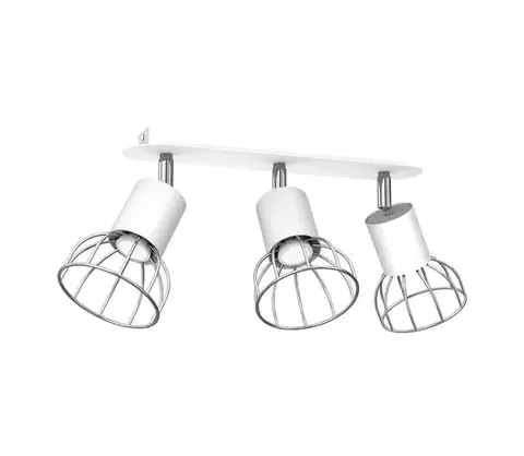 Svietidlá  Bodové svietidlo DANTE 3xGU10/25W/230V biela/lesklý chróm MLP7363