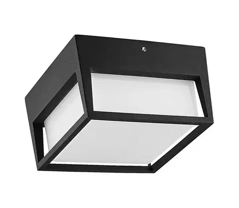 Záhradné lampy Prezent  - LED Vonkajšie stropné svietidlo GEST LED/9W/230V IP44 čierna 