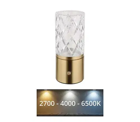 Lampy Globo 21010M - LED Stmievateľná stolná lampa LUNKI LED/2,5W/3,7V 21010M
