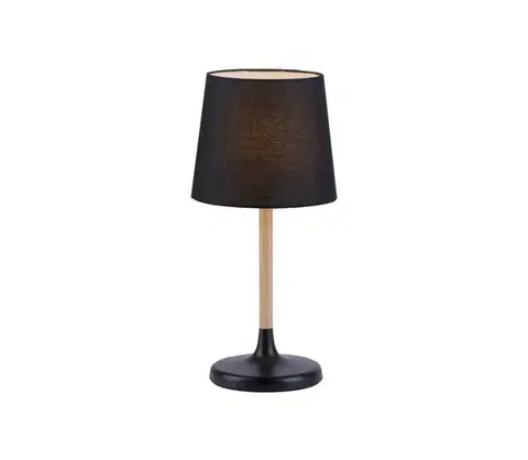 Lampy Leuchten Direkt 14423-18 - Stolná lampa NIMA 1xE14/40W/230V čierna 14423-18