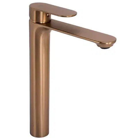 Kúpeľňové batérie REA - Umývadlová batéria Drop Brush Copper vysoká REA-B8972