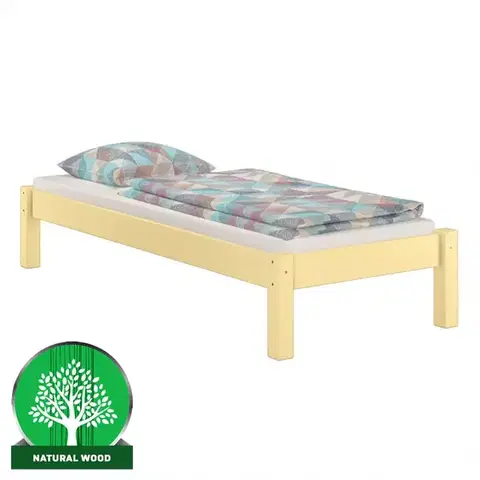 Drevené postele Posteľ Dora 90x200 borovica lak