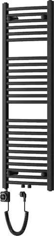 Radiátory do kúpeľne MEXEN/S - Ares radiátor + vykurovacia tyč 1200 x 400 mm, 400 W, čierna W102-1200-400-6400-70