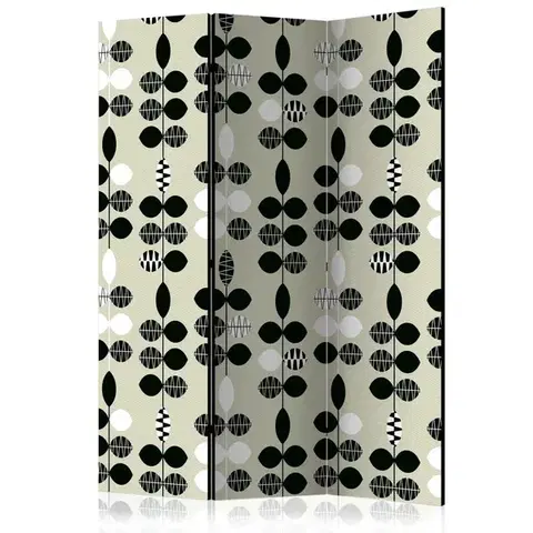 Paravány Paraván Black and White Dots Dekorhome