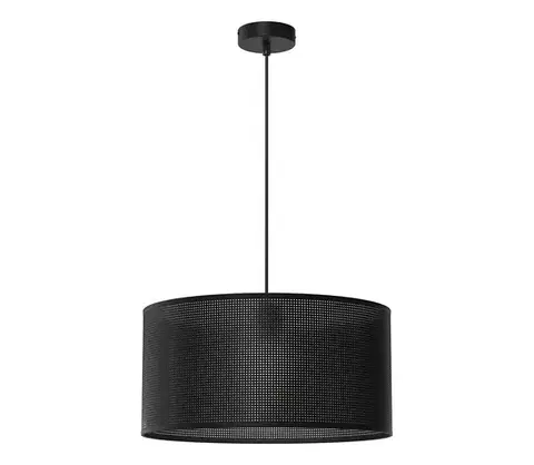Svietidlá  Luster na lanku LOFT SHADE 1xE27/60W/230V pr. 40 cm čierna 5238