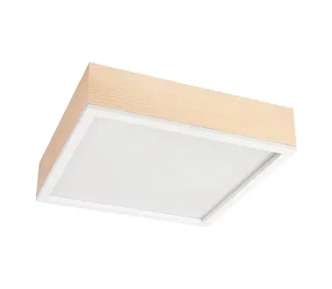 Svietidlá  Stropné svietidlo NATURAL SQUARE 4xE27/15W/230V 39x39 cm borovica/biela LD-PD-9.5/SOSNA/BIAŁY