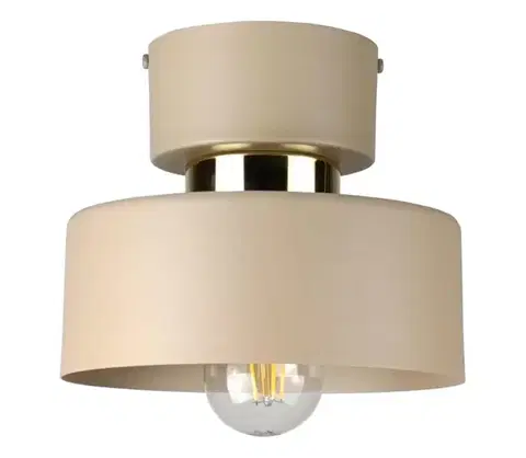 Svietidlá Keter Lighting Stropné svietidlo IGNIA 1xE27/60W/230V béžové/zlaté 3389