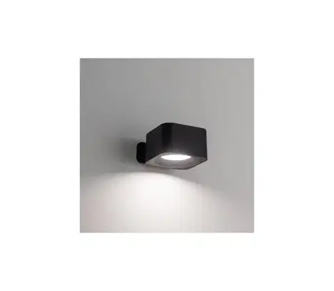Svietidlá Eglo 74119 - LED stmievateľné nabíjacie dotykové nástenné svietidlo MURAGLIE LED/5W/5V 2000 mAh čierne 74119