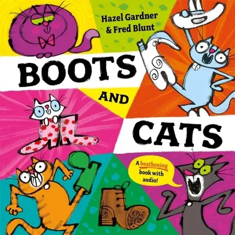 Leporelá, krabičky, puzzle knihy Boots and Cats - Hazel Gardner