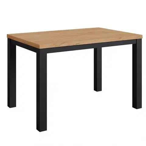 Stoly v podkrovnom štýle Stôl Oskar d120 čierna/craft