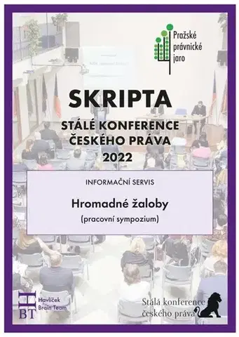 Právo ČR Skripta SKČP: Hromadné žaloby - Kolektív autorov