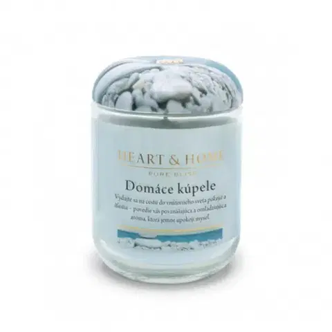 Veľká sviečka Albi Veľká sviečka Heart & Home Domáce kúpele, 340g