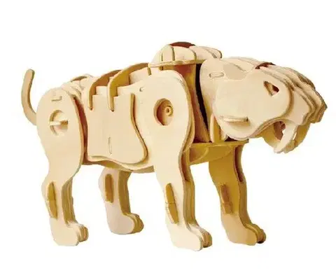 3D puzzle 3D Creative Pohyblivé 3D Puzzle Šablozubí tiger