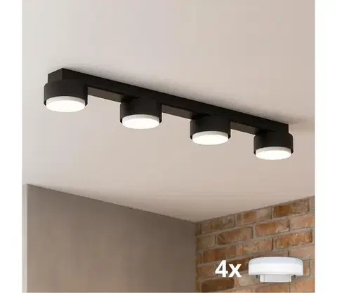 Svietidlá BRILAGI - LED bodové svietidlo MONO 4xGX53/30W/230V čierne 89-006B