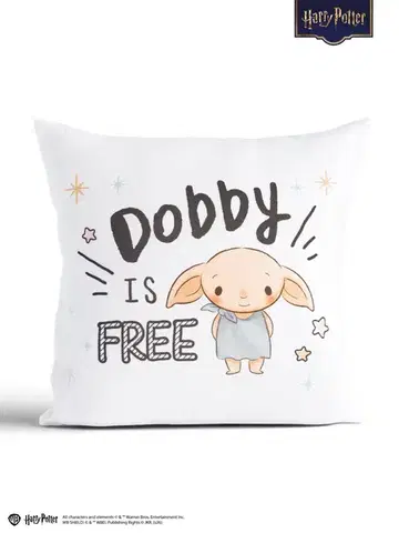 Dekoračné obliečky MKLozkoviny.sk Obliečka na vankúš mikroplyš Harry Potter 40 × 40 cm - Tiny Dobby-  -