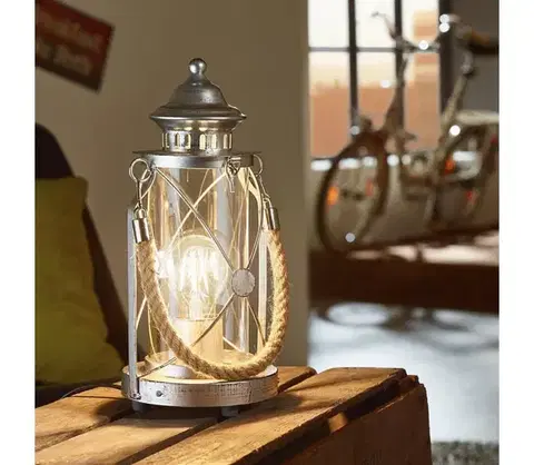 Lampy Eglo 49284 - Stolná lampa BRADFORD 1xE27/60W/230V 49284