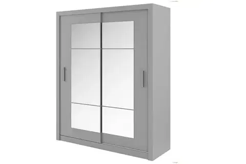 Šatníkové skrine IDEAL 02 šatníková skriňa, sivá