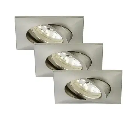 Svietidlá Briloner 7210-032 -SADA 3x LED Podhľadové svietidlo ATTACH LED/5W/230V IP23 chróm 7210-032